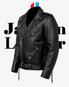 LEATHER BIKER JACKET