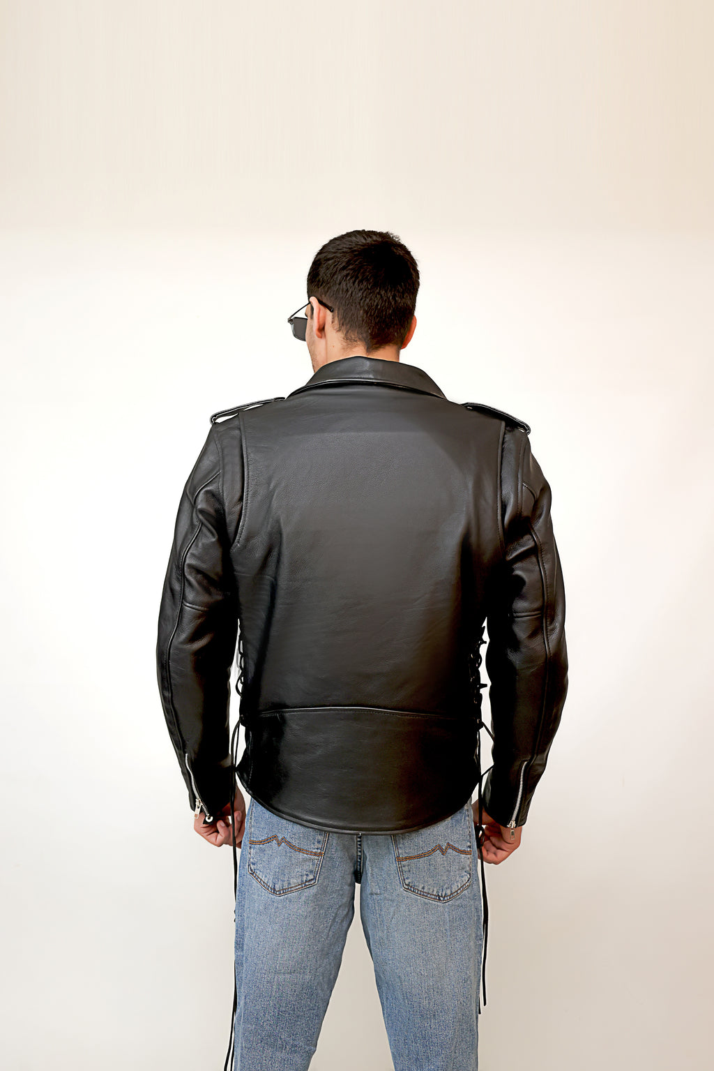 LEATHER BIKER JACKET