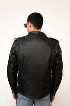 LEATHER BIKER JACKET