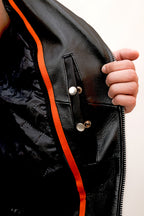 LEATHER BIKER JACKET