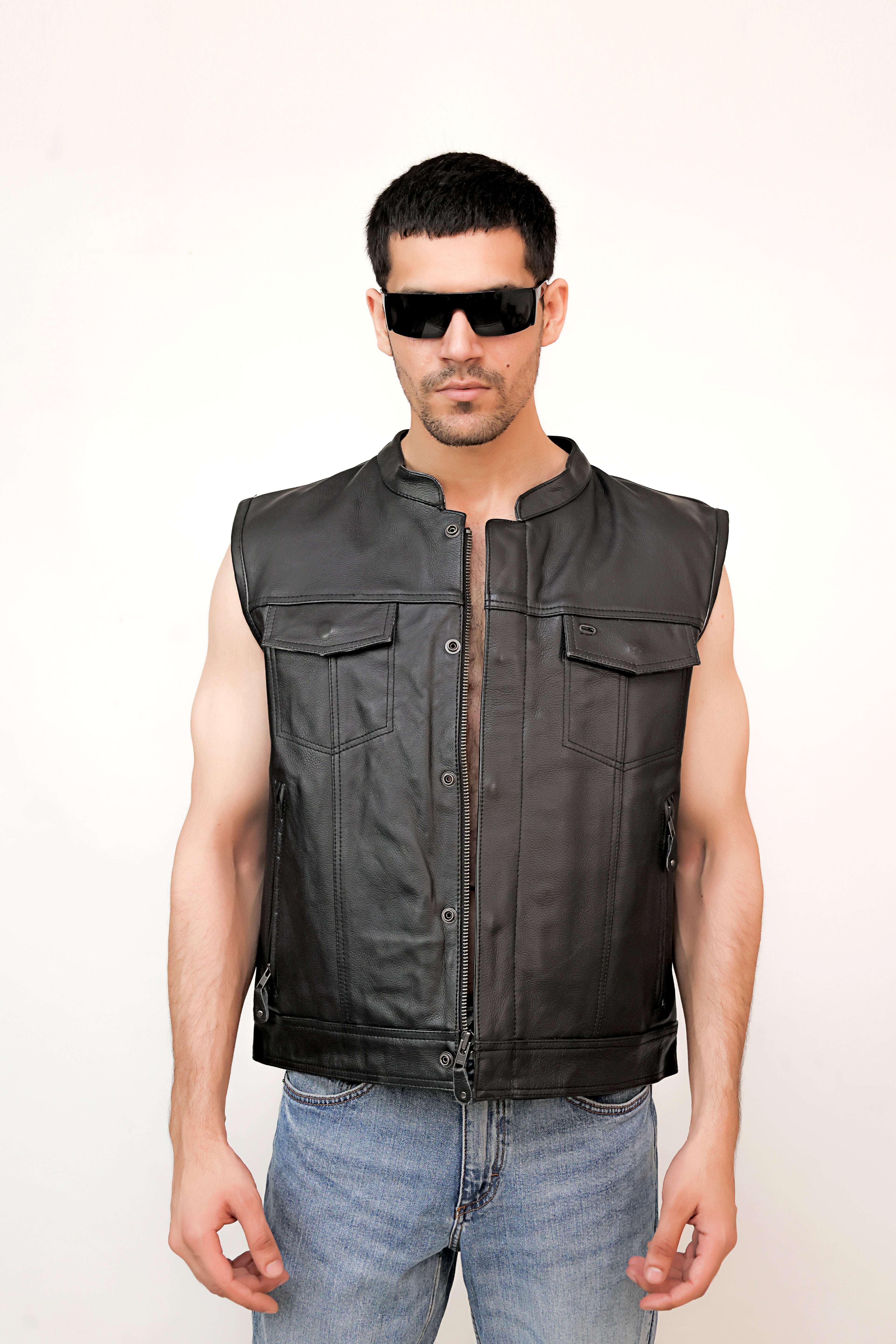 LEATHER VEST
