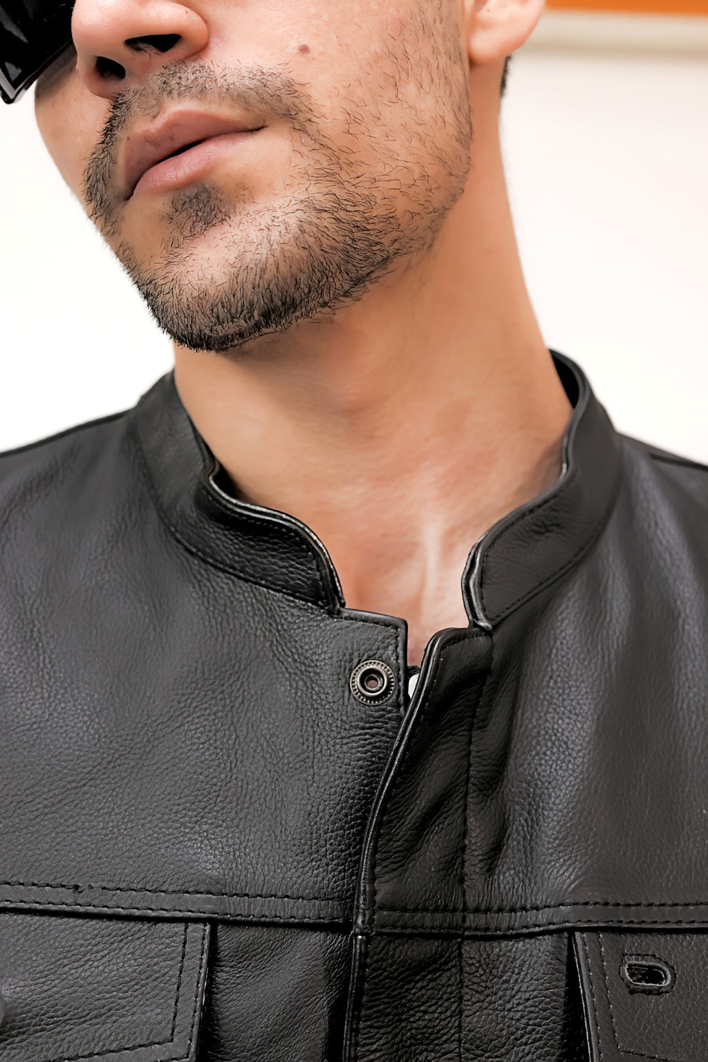 LEATHER VEST