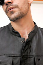 LEATHER VEST