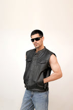 LEATHER VEST
