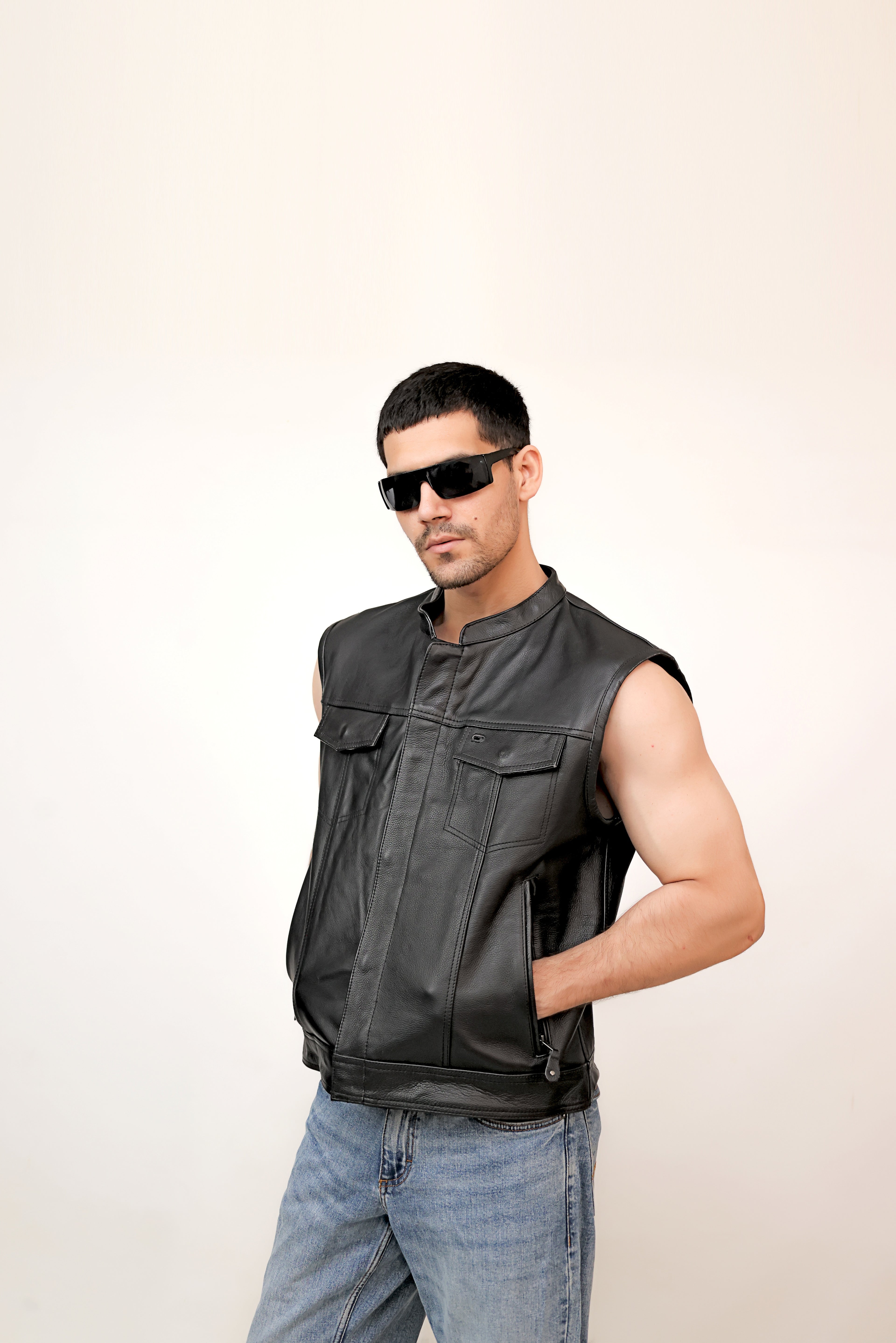 LEATHER VEST