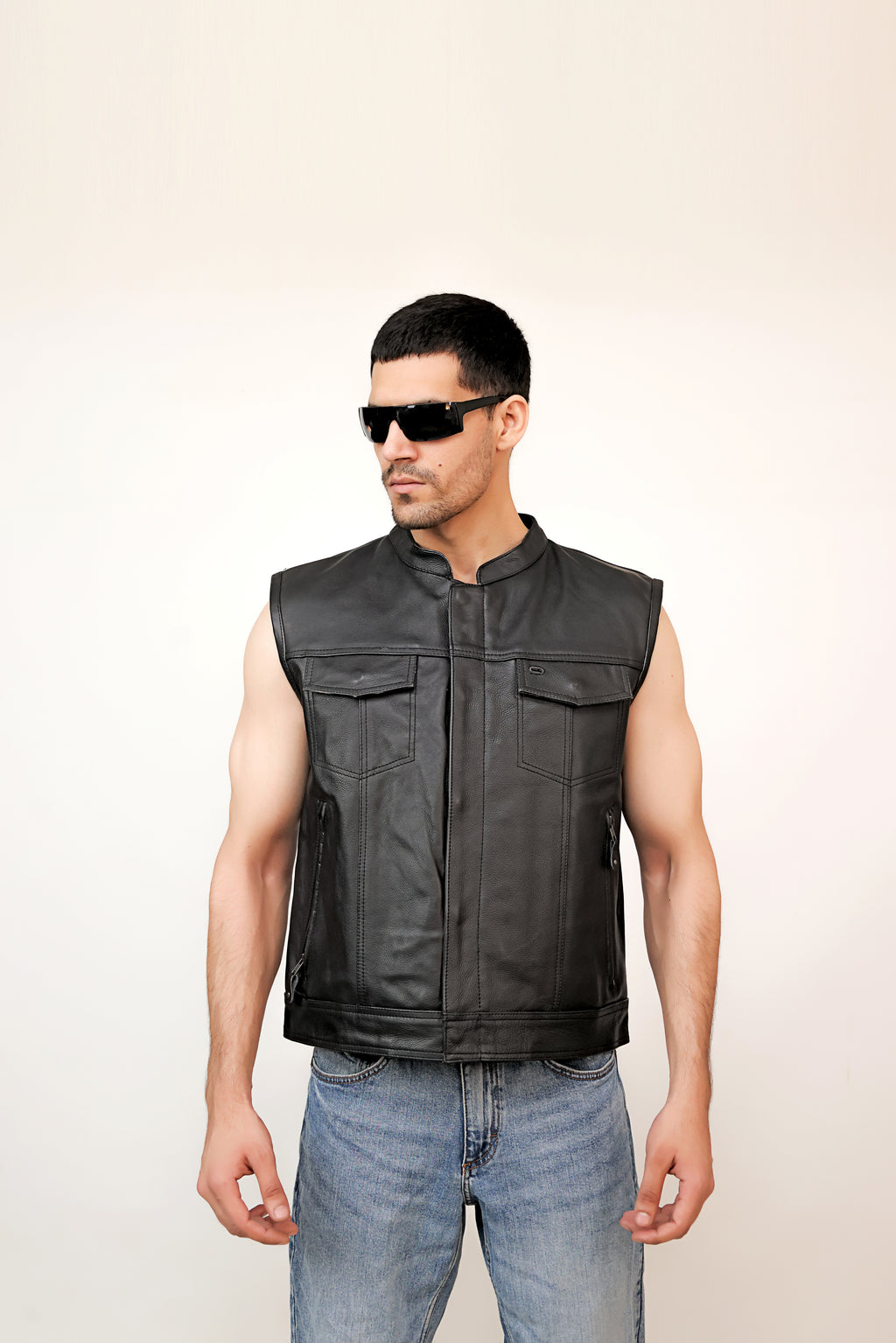 LEATHER VEST