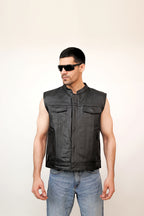 LEATHER VEST