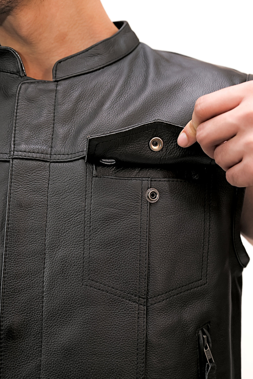 LEATHER VEST