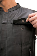 LEATHER VEST