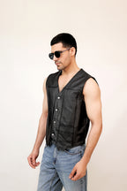 LEATHER VEST