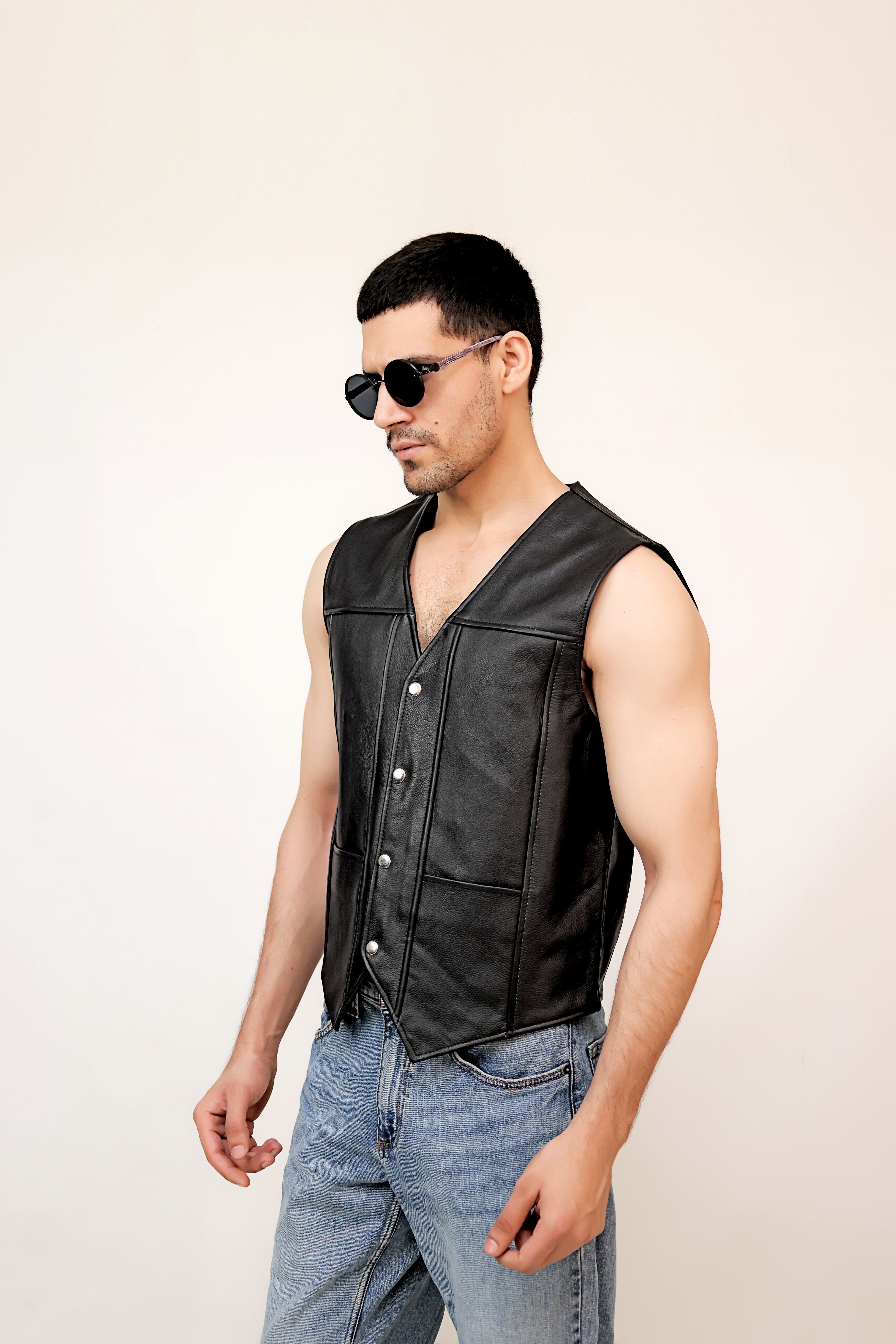 LEATHER VEST