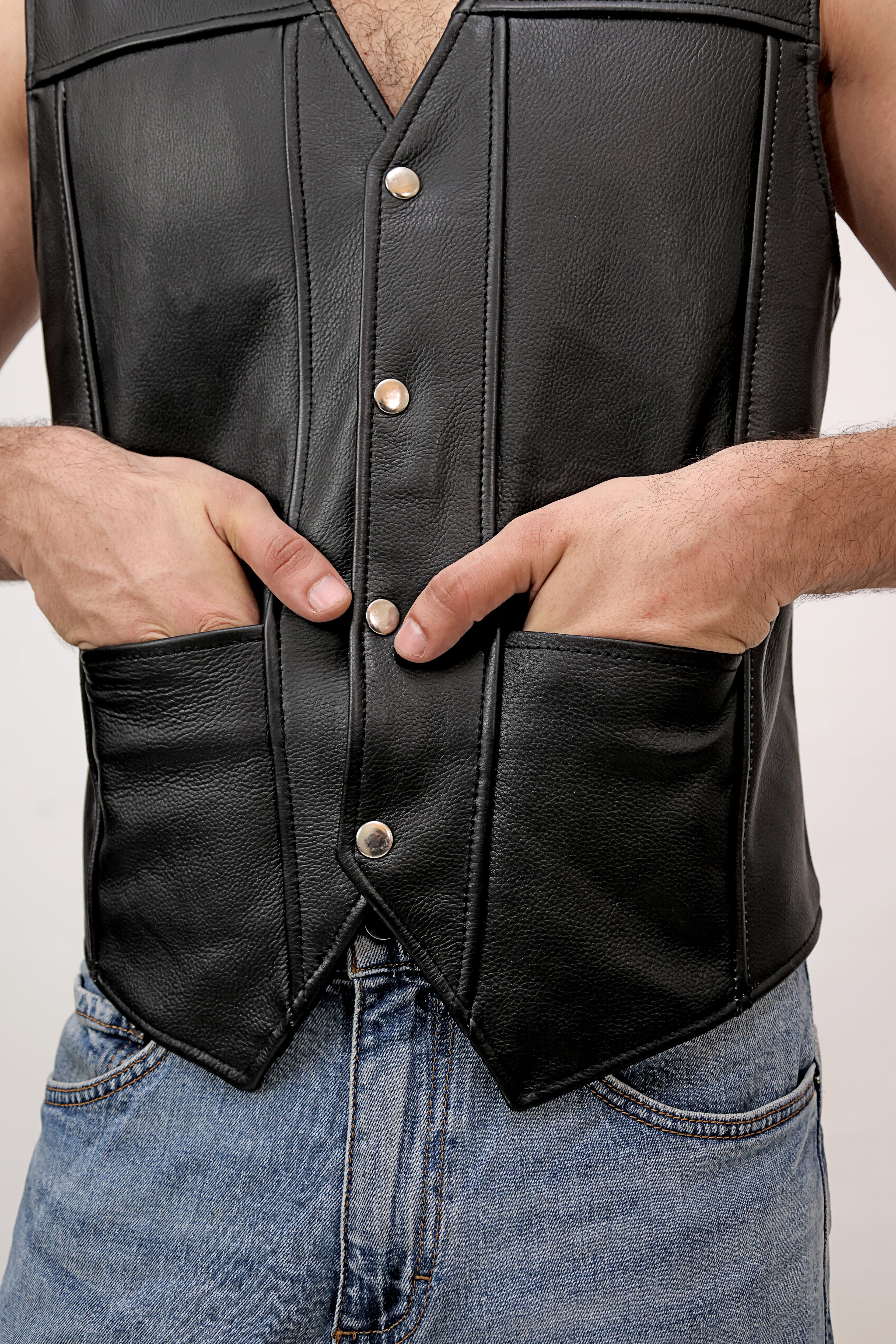 LEATHER VEST