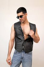 LEATHER VEST