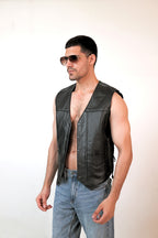 LEATHER VEST