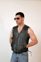 LEATHER VEST