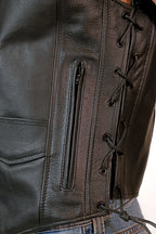 LEATHER VEST