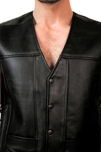 LEATHER VEST